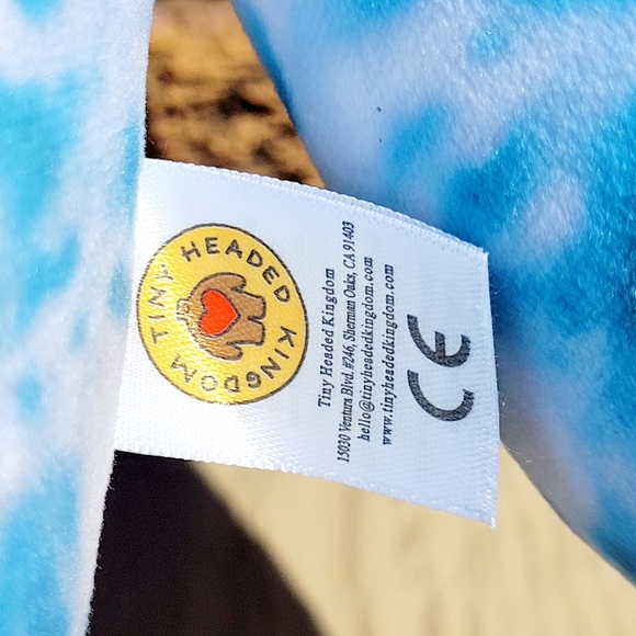 Tiny Headed Kingdom Tiny Head Pip Trip BearTie-Dye Plush 15"  Stuffed Plush. - Picture 4 of 8